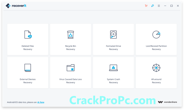 Wondershare Recoverit Crack Key Latest Version