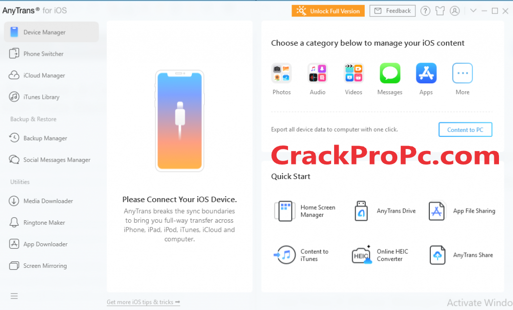 AnyTrans 8.9.2 Crack 2022 Activation Key Latest Version Free Download