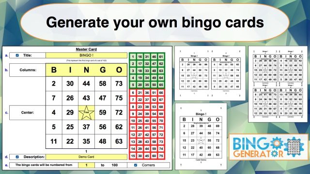 free bingo card generator