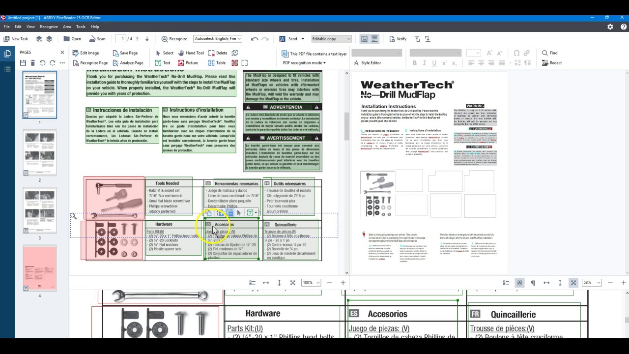 ABBYY FineReader 16.0.14.7295 instaling