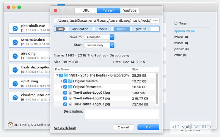 how use download manager for login access mac folx