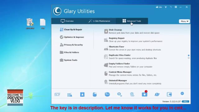 glary utilities pro serial key 2018