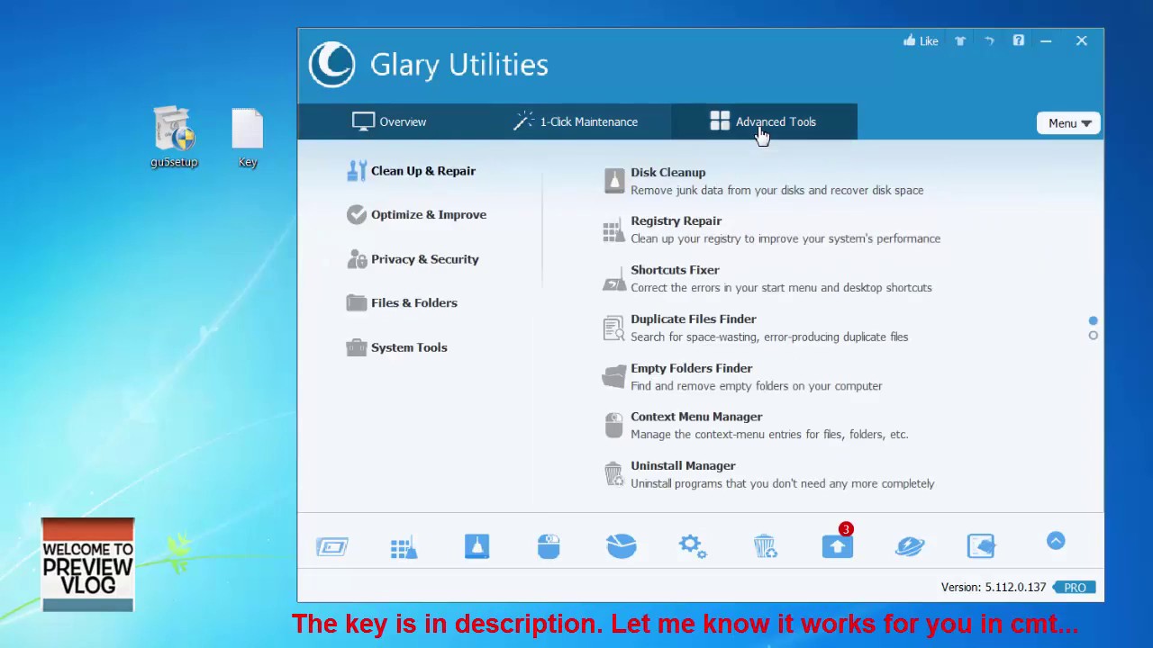 Glary Utilities Pro 5.180.0.209 Crack Serial Key Latest Keygen Download
