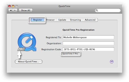 An Image of QuickTime Pro Crack Registration Key