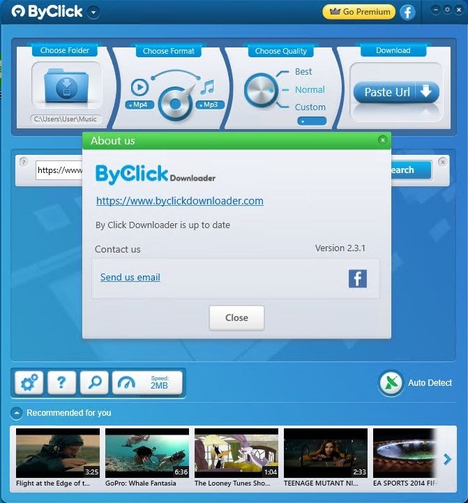 youtube byclick download