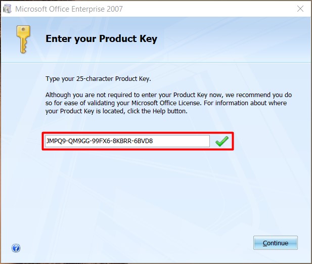 An Image of Microsoft Office 2007 Crack Product Key