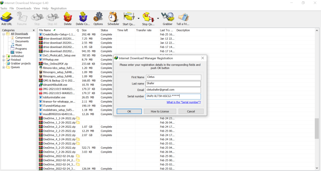 An Image of IDM Registration Serial Number Crack